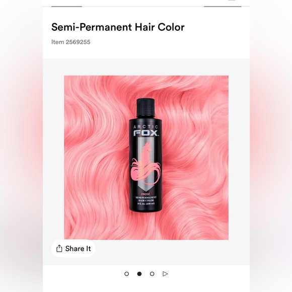 New Arctic Fox Frose Pink Semi Permanent Hair Color Dye - Picture 1 of 4